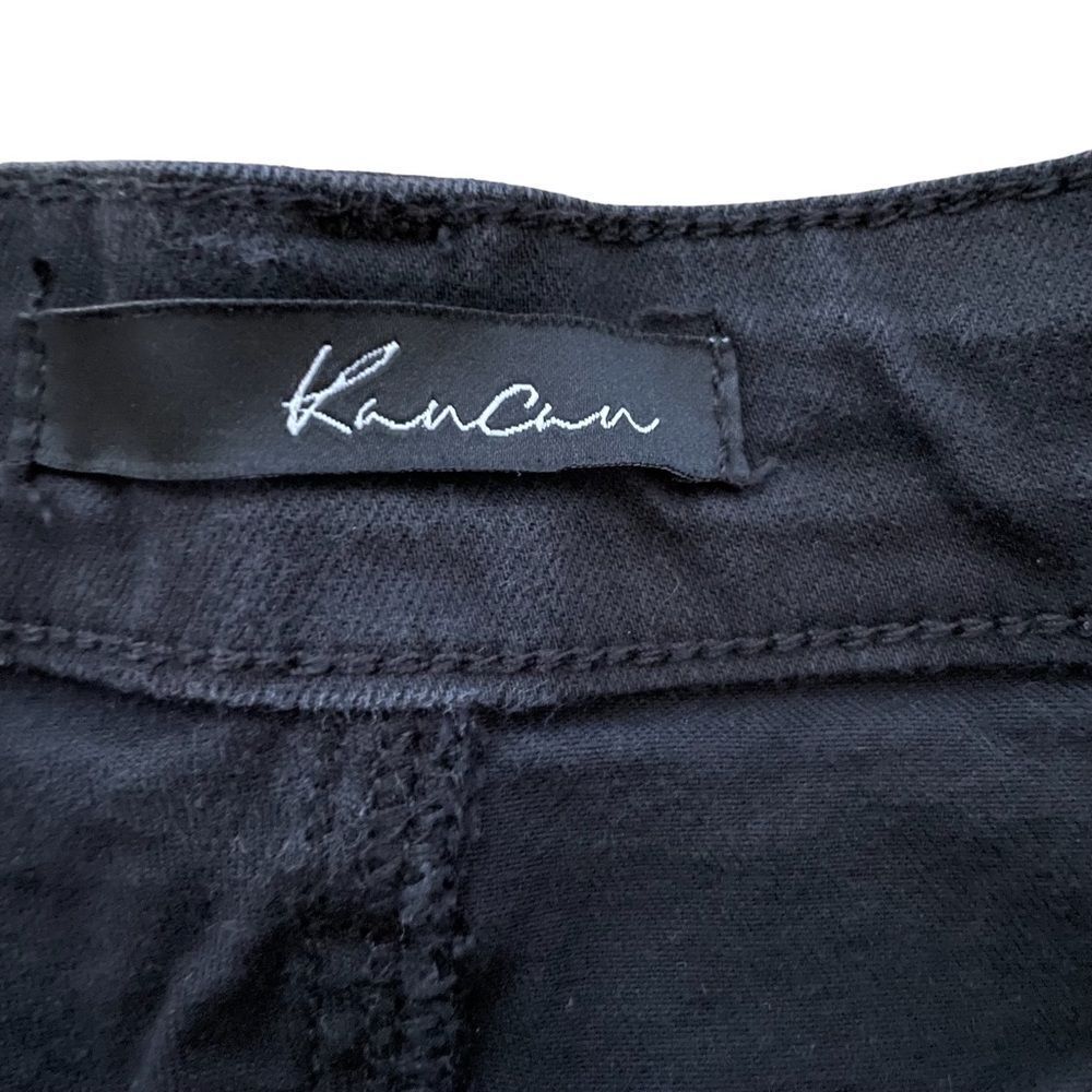 KanCan ~ Black Denim Cut off Shorts ~ size 24 - Picture 4 of 9